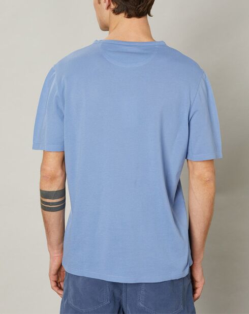T-Shirt piqué Pocket chambray