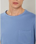 T-Shirt piqué Pocket chambray
