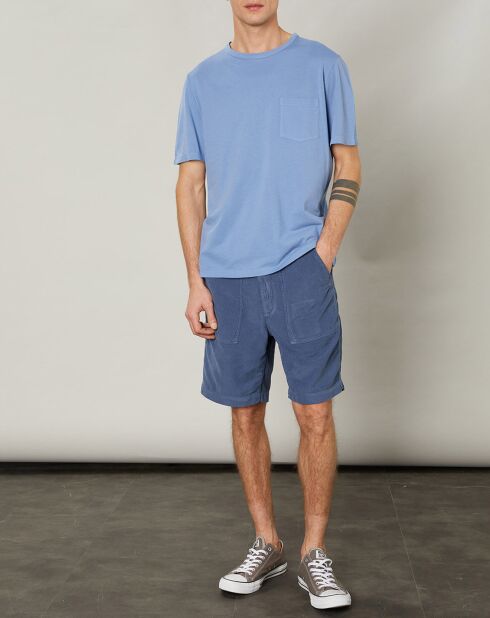 T-Shirt piqué Pocket chambray