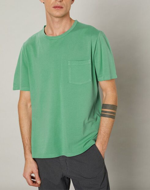 T-Shirt piqué Pocket kelly