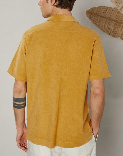 Polo chemise en Eponge mango