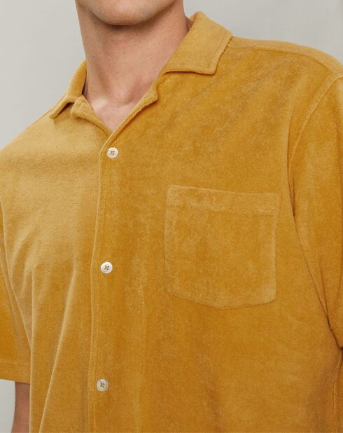 Polo chemise en Eponge mango