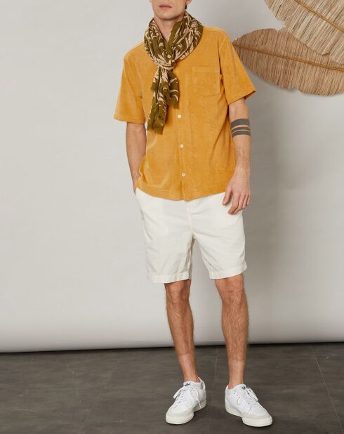 Polo chemise en Eponge mango