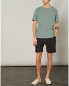Short 100% Lin Tank carbone