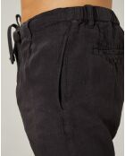 Short 100% Lin Tank carbone