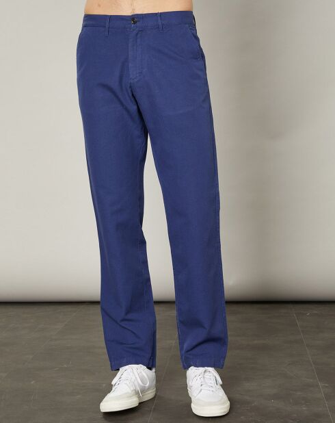 Pantalon en Coton & Lin Tyron indigo