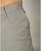 Pantalon en Coton & Lin Tyron vert de gris