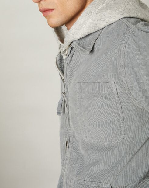 Veste en Velours Milleraies Damon vert sage
