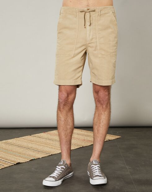 Short en Velours Milleraies Fatigue Ds khaki