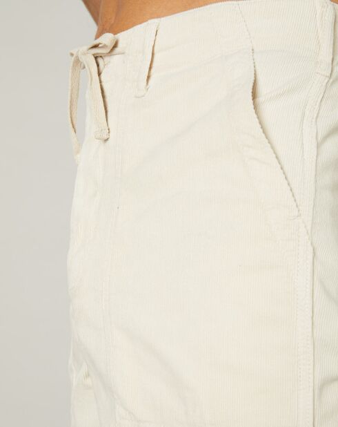 Chalk Fatigue Milleraies fluwelen korte broek