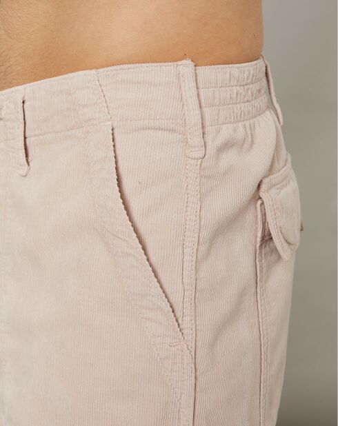 Milleraies Fatigue Ds roze fluwelen korte broek