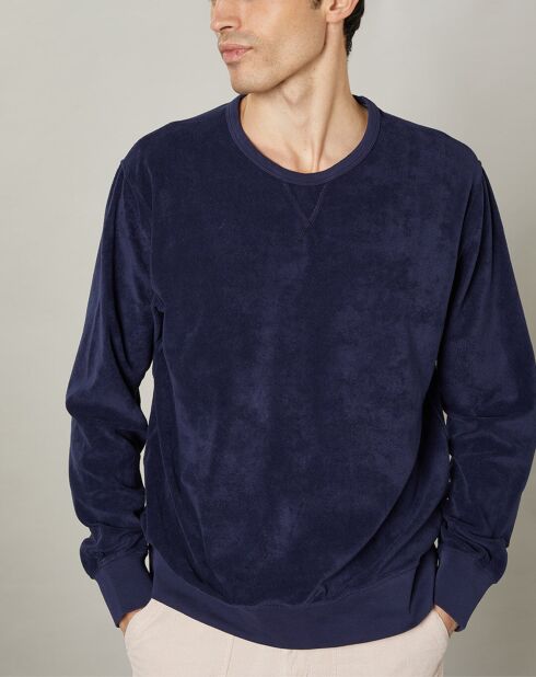 Sweat en éponge bleu