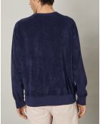 Sweat en éponge bleu