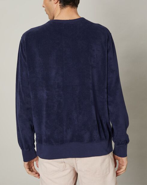 Sweat en éponge bleu