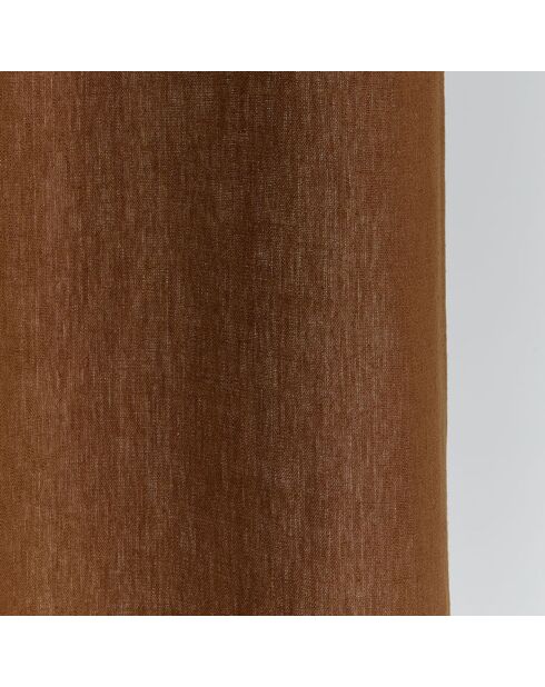Rideau 100% Lin Porticcio moka - 140x280 cm