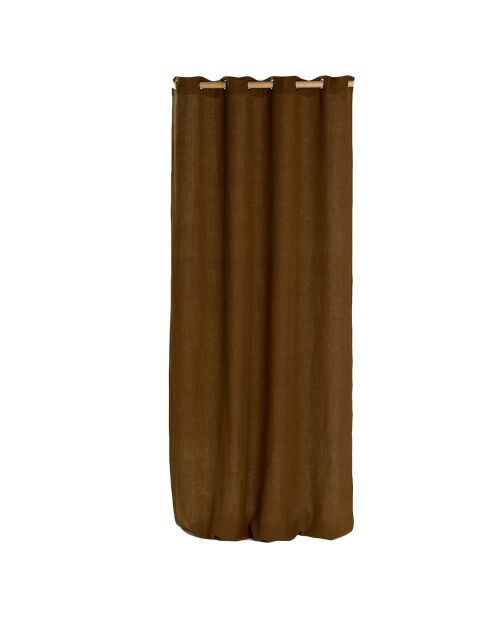 Rideau 100% Lin Porticcio gold - 140x280 cm