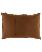 Housse de coussin 100% Lin Porticcio moka - 40x60 cm