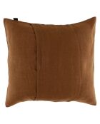 Housse de coussin 100% Lin Porticcio moka - 45x45 cm