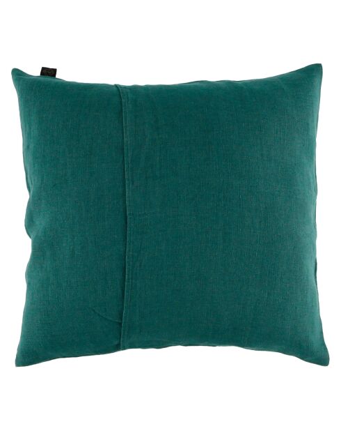 Housse de coussin 100% Lin Porticcio cèdre - 45x45 cm