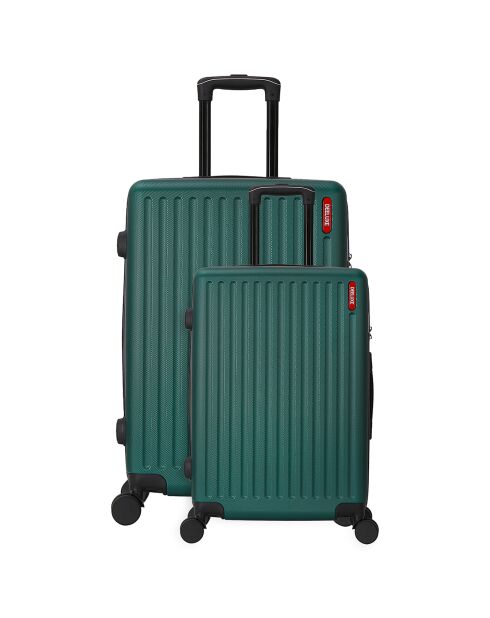 2 Valises Urban 75/55 cm vert sapin