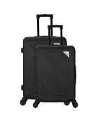 2 Valises Down 75/65 cm noires
