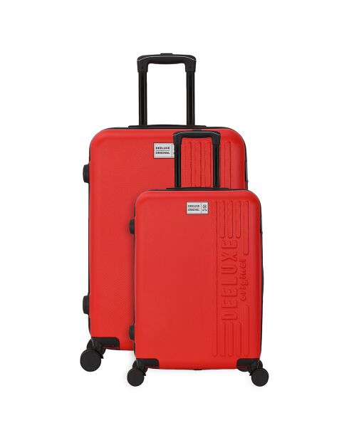 2 Valises City 75/55 cm rouges