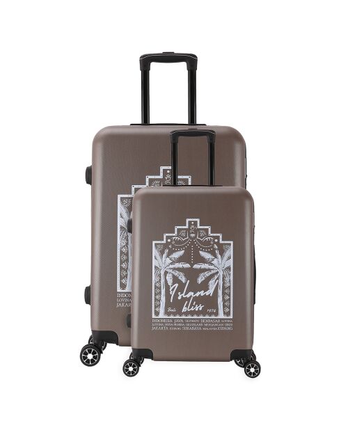 2 Valises Tropic 75/55 cm bronze