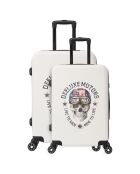 2 Valises Free 75/65 cm blanches