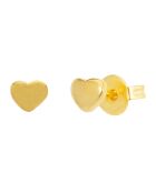 Boucles d'oreilles Tatoo Coeur en Laiton doré