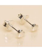 Boucles d'oreilles Tatoo Coeur  en Argent