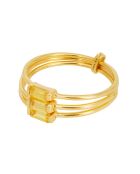 Bague Crystal Triple Citrine