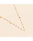Collier Pondy Pyrite dorée