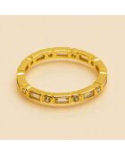 Bague Crystal Fine en Laiton doré