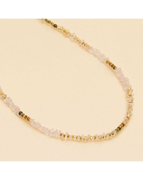 Collier Pacific Tourmaline & Quartz rose