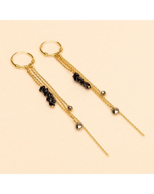 Boucles d'oreillesucles d'oreilles Pacific Pyrite