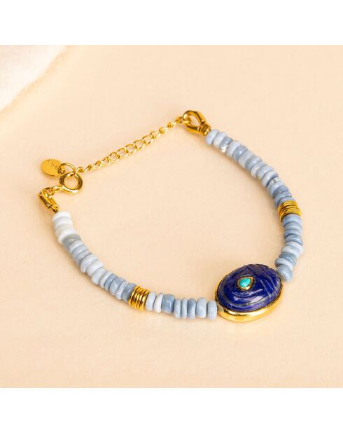 Bracelet Kenya Opale bleue