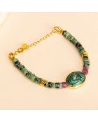 Bracelet Kenya Rubis Zoisite
