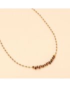 Collier Inde Chipsy Grenat
