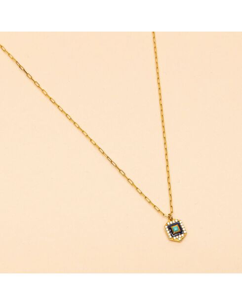 Collier Gatsby bleu foncé