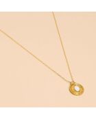 Collier Medaille Tribal Nacre