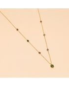 Sautoirs Gatsby Multi Pierres vert
