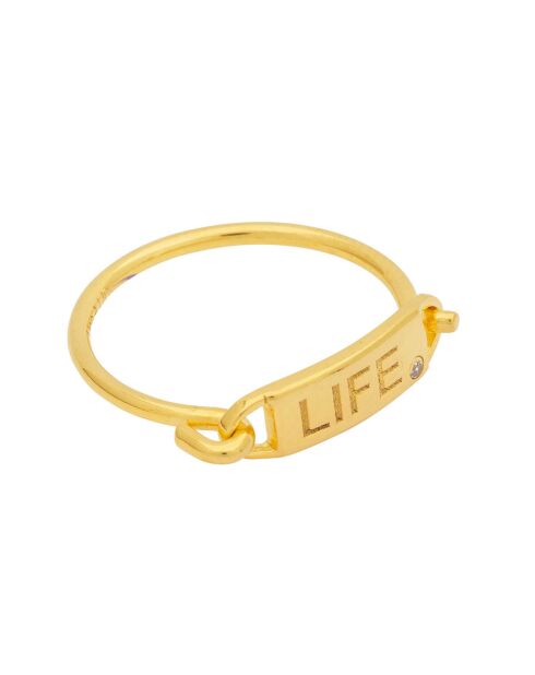 Bague Life en Laiton doré
