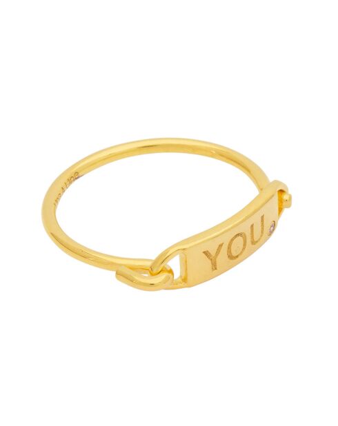 Bague You en Laiton doré
