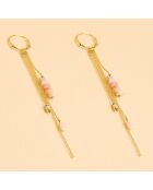 Boucles d'oreilles Pacific Opale rose