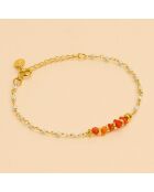 Bracelet Inde Chipsy Corail