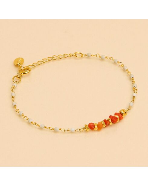 Bracelet Inde Chipsy Corail