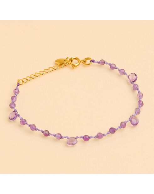 Bracelet Pondy Lilas Améthyste