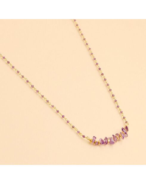 Collier Inde Chipsy Améthyste