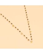 Collier Pondy Pyrite dorée