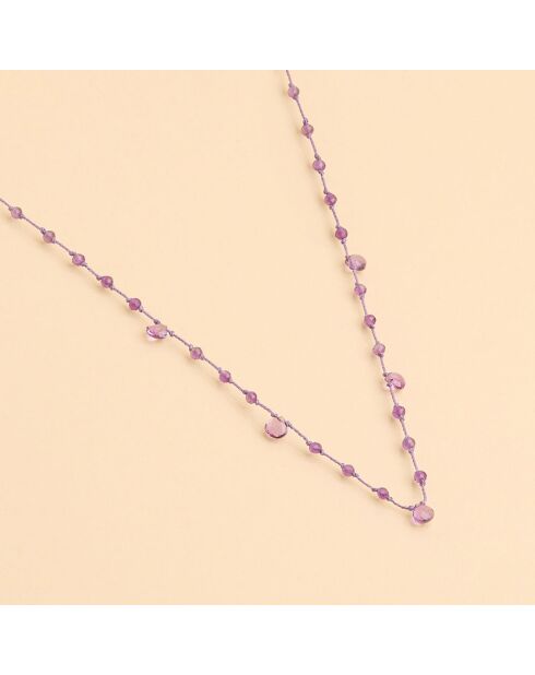 Collier Pondy Améthyste